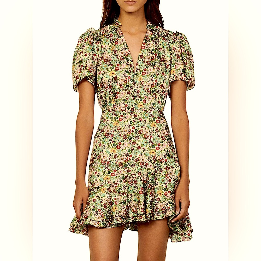 Sandro floral print mini dress